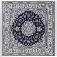 Perser Rug - Nain square  - 196 x 192 cm - dark blue