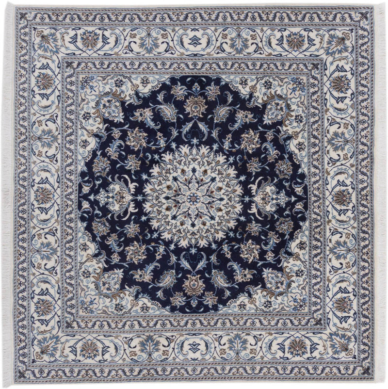 Perser Rug - Nain square  - 196 x 192 cm - dark blue