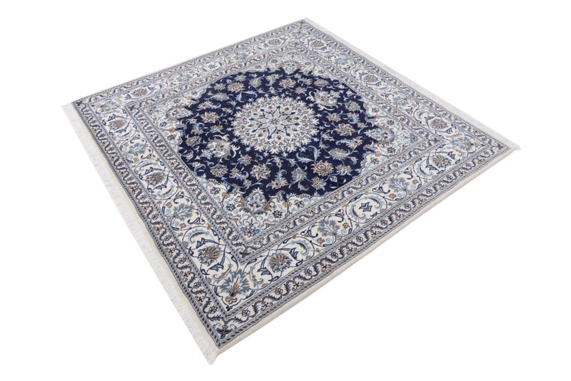 Perser Rug - Nain square  - 196 x 192 cm - dark blue