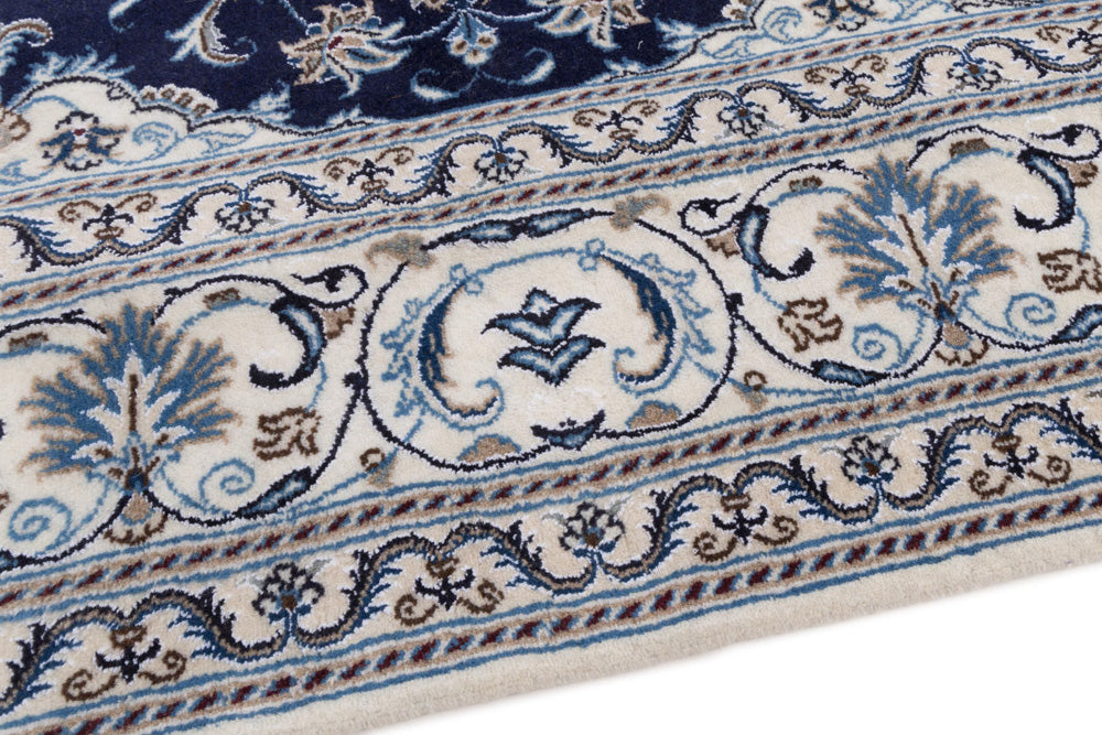 Perser Rug - Nain square  - 196 x 192 cm - dark blue