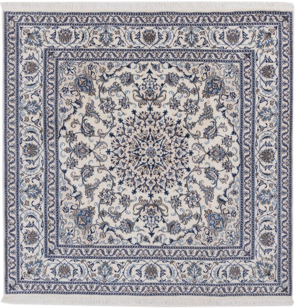 Perser Rug - Nain square  - 197 x 197 cm - cream