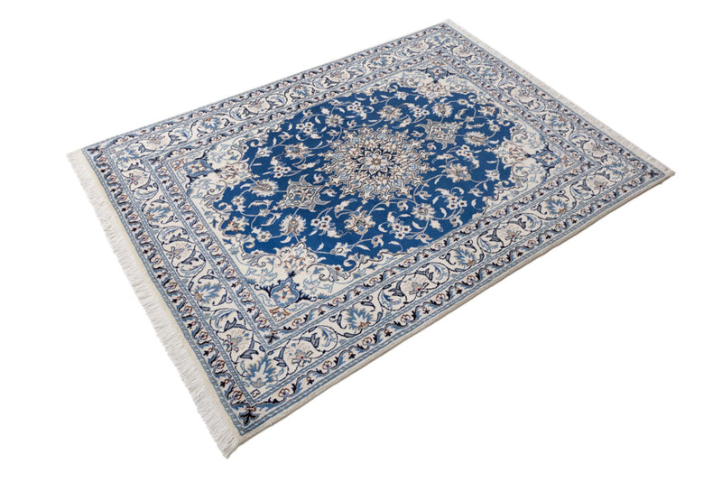Perser Rug - Nain - 198 x 142 cm - blue