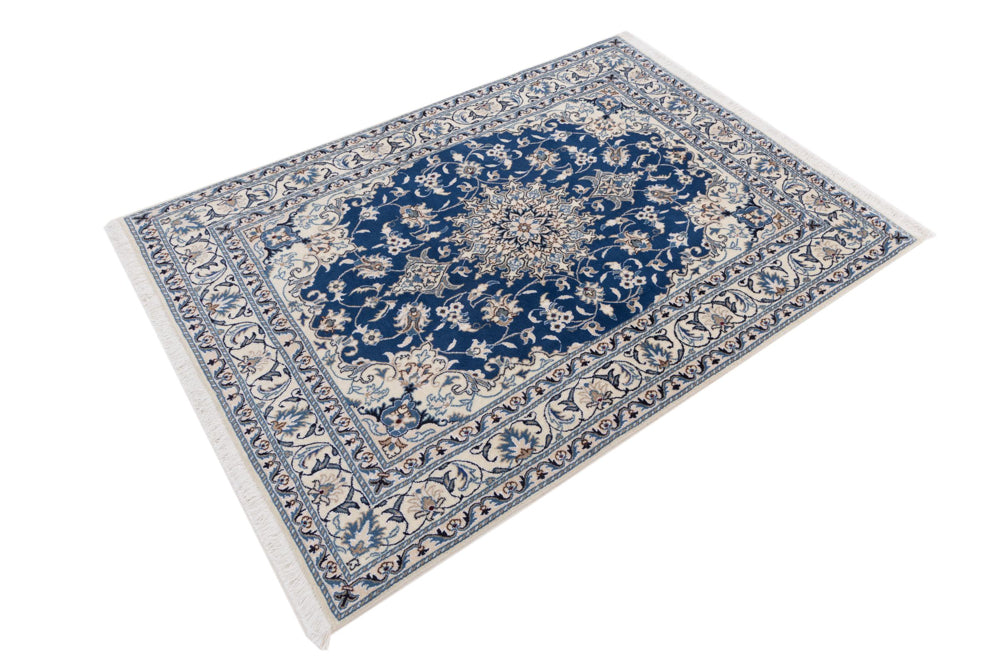 Perser Rug - Nain - 198 x 142 cm - blue