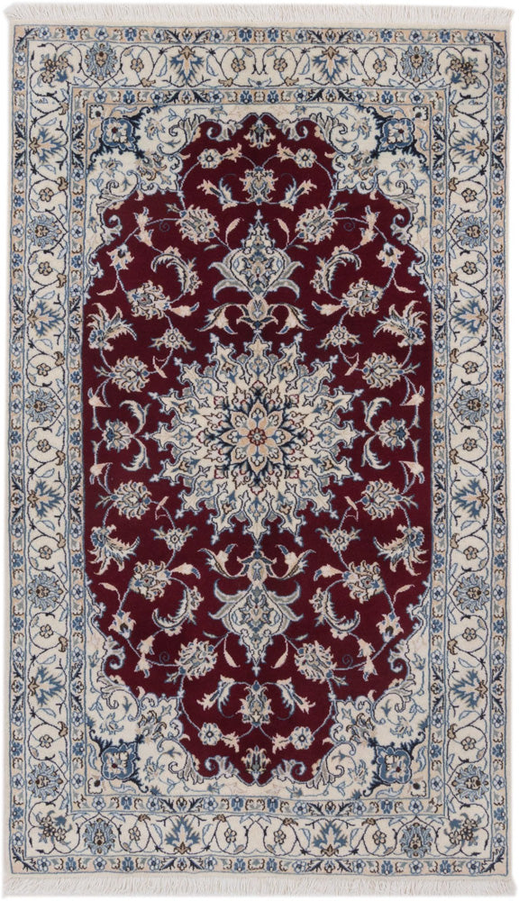 Perser Rug - Nain - 202 x 120 cm - red