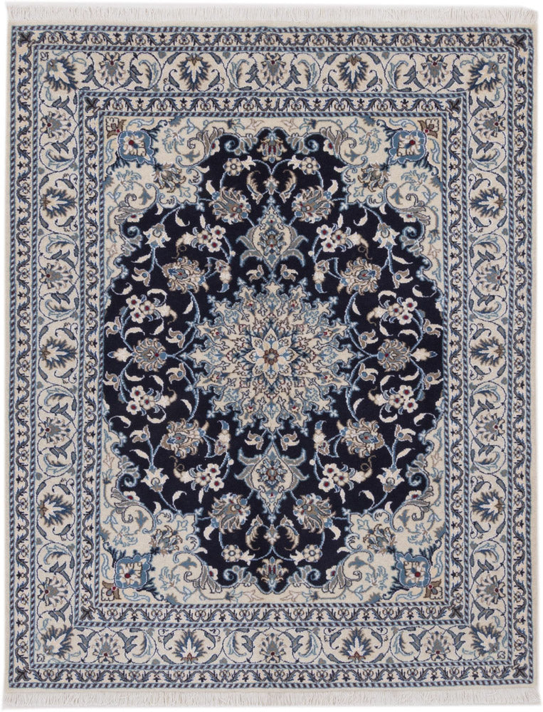 Perser Rug - Nain - 193 x 150 cm - dark blue