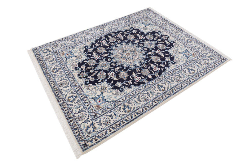 Perser Rug - Nain - 193 x 150 cm - dark blue