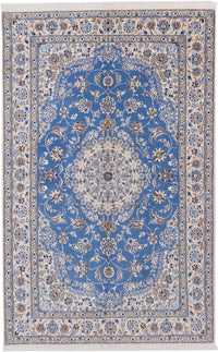 Perser Rug - Nain - 249 x 157 cm - light blue