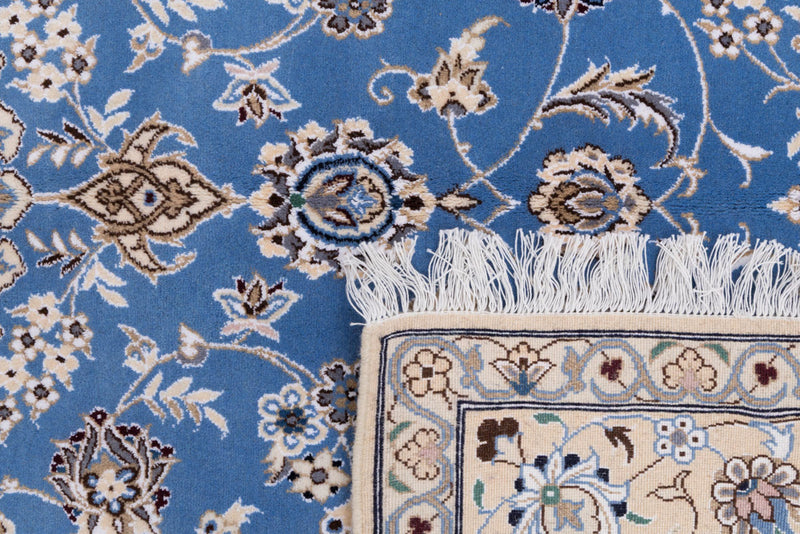 Perser Rug - Nain - 249 x 157 cm - light blue