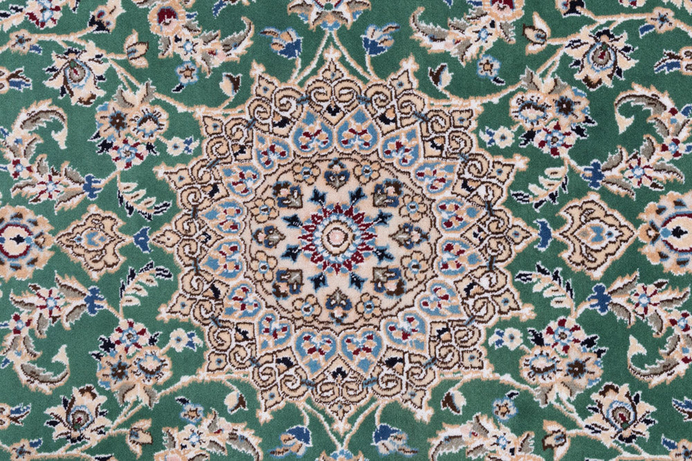 Perser Rug - Nain - 136 x 88 cm - green