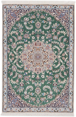 Perser Rug - Nain - 133 x 88 cm - green