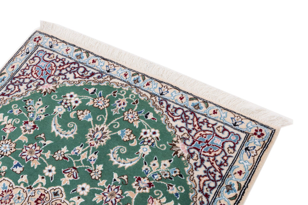 Perser Rug - Nain - 133 x 88 cm - green