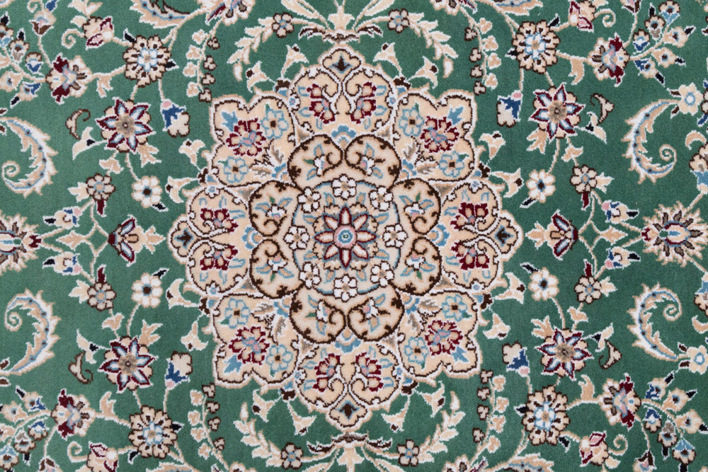 Perser Rug - Nain - 133 x 88 cm - green