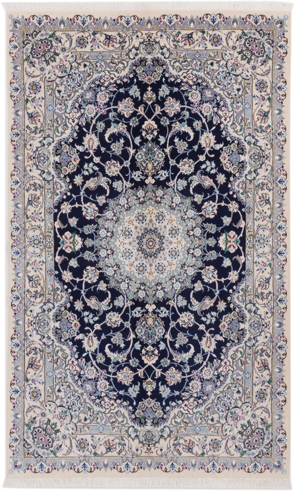 Perser Rug - Nain - 254 x 154 cm - dark blue