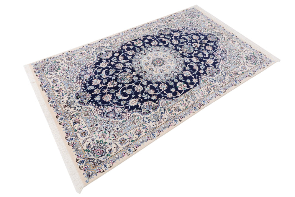 Perser Rug - Nain - 254 x 154 cm - dark blue