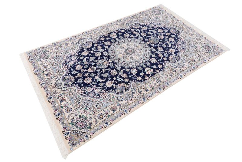 Perser Rug - Nain - 254 x 154 cm - dark blue