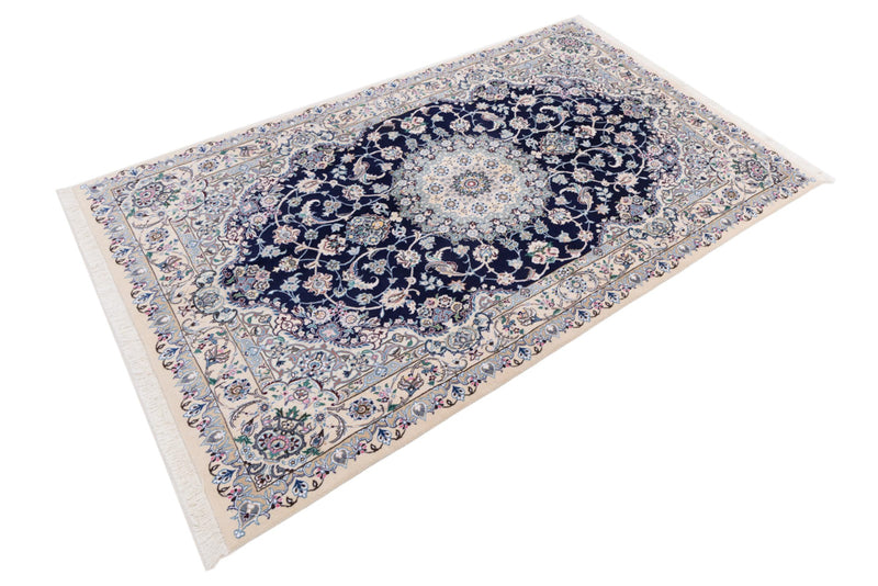 Perser Rug - Nain - 254 x 154 cm - dark blue