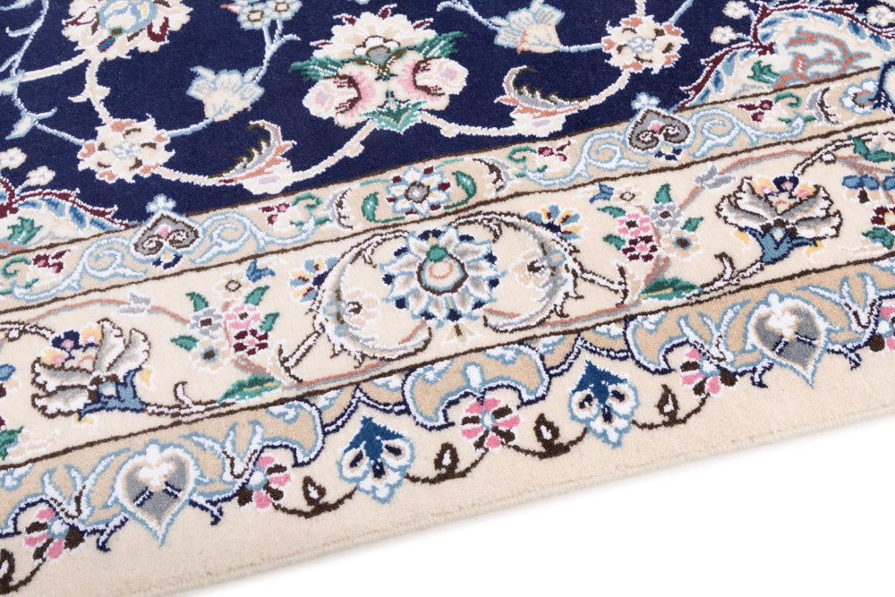 Perser Rug - Nain - 254 x 154 cm - dark blue