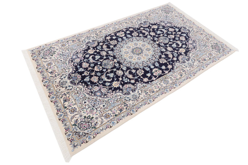 Perser Rug - Nain - 255 x 158 cm - dark blue