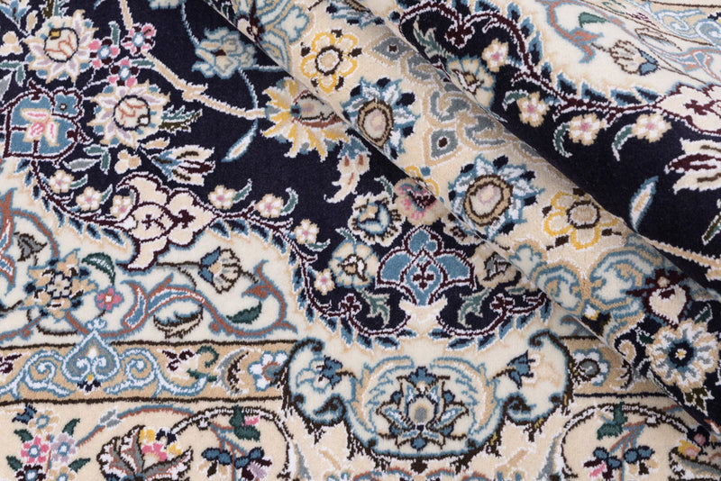 Perser Rug - Nain - 255 x 158 cm - dark blue