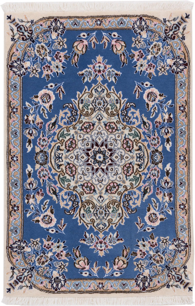 Perser Rug - Nain - 90 x 60 cm - blue