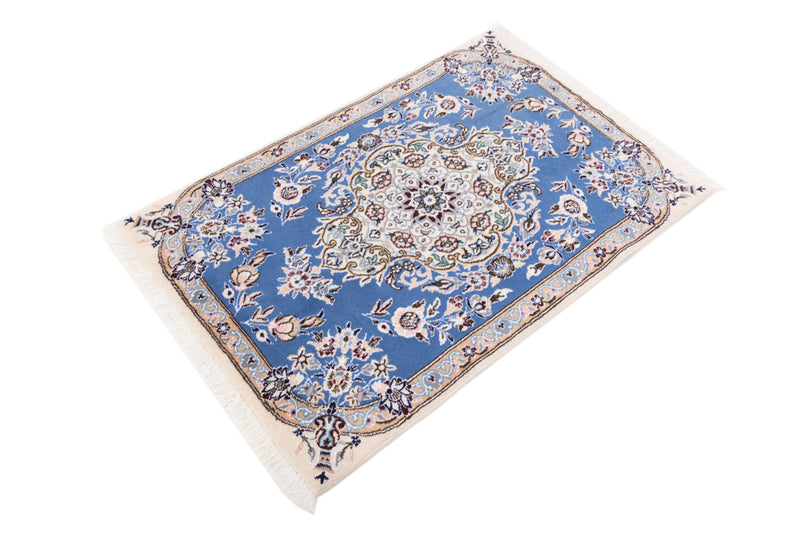 Perser Rug - Nain - 90 x 60 cm - blue