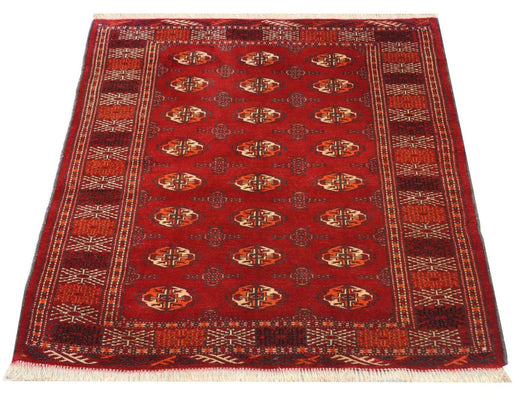 Turkaman Rug - 144 x 110 cm - red