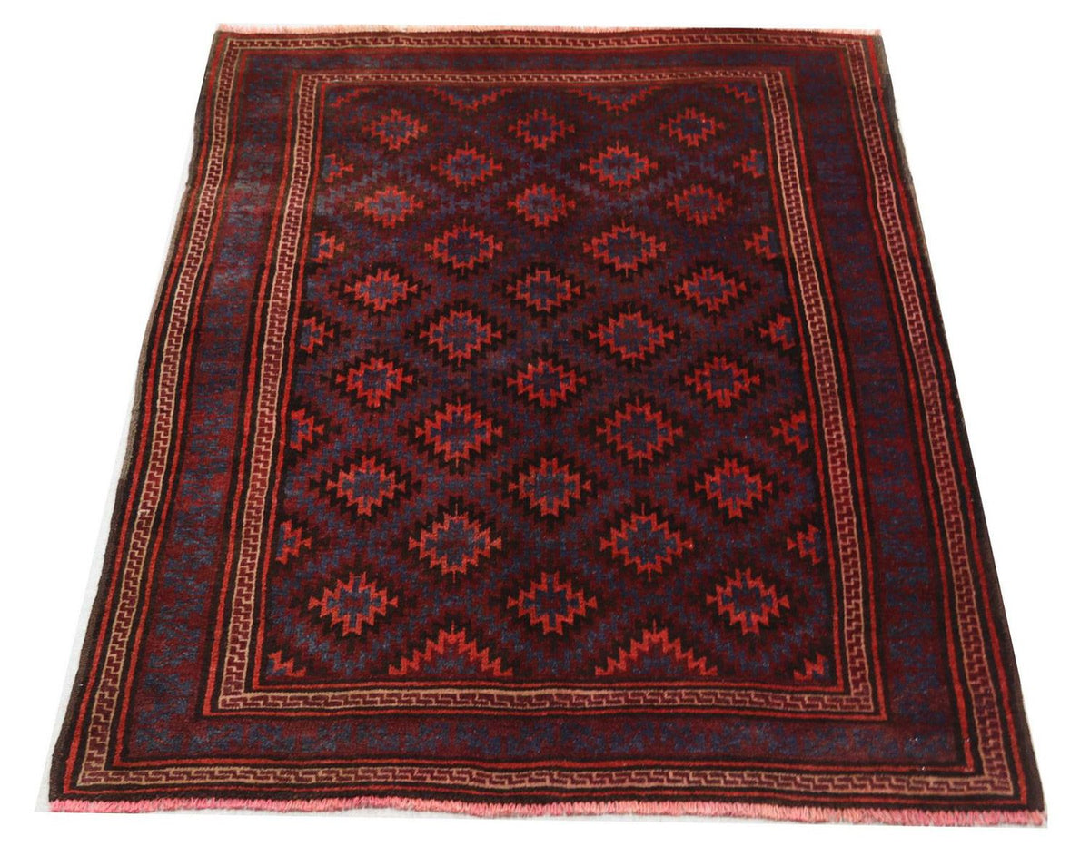 Belutsch Rug - 180 x 121 cm - dark red