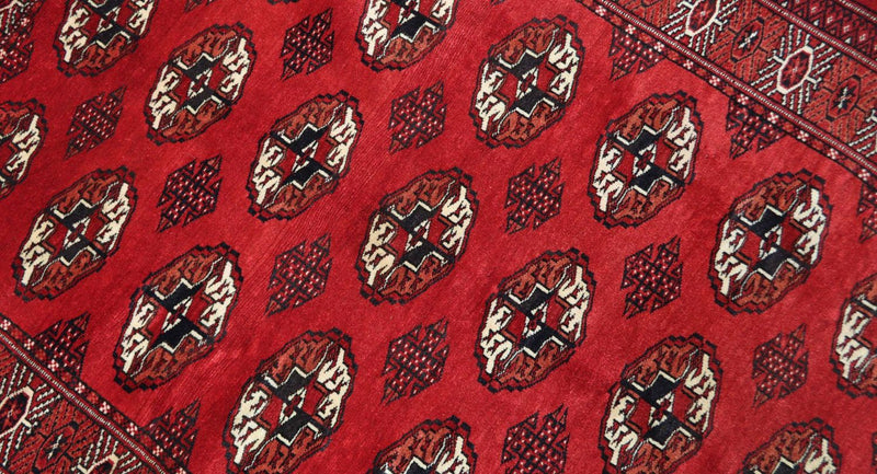 Afghan Rug - 152 x 118 cm - red