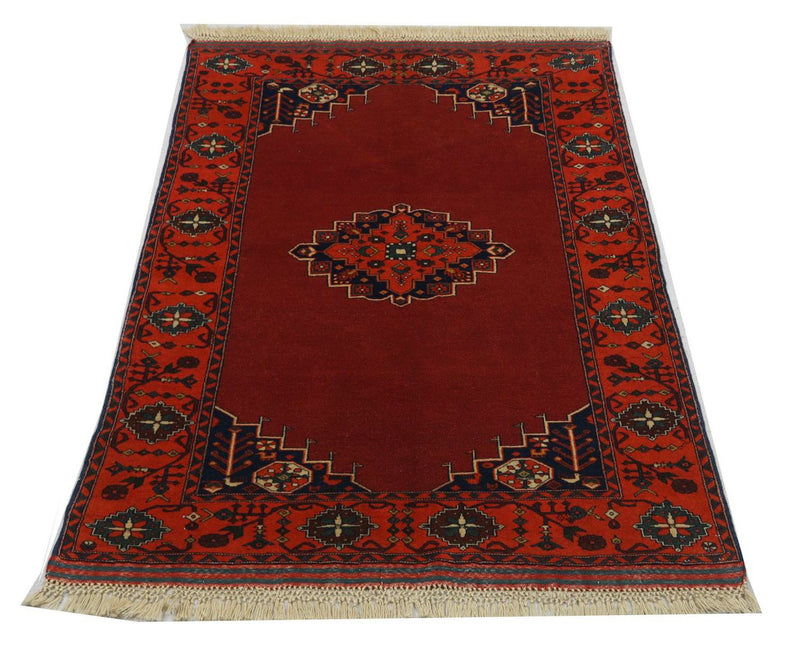 Afghan Rug - 180 x 126 cm - red