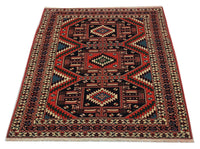 Afghan Rug - 190 x 140 cm - red