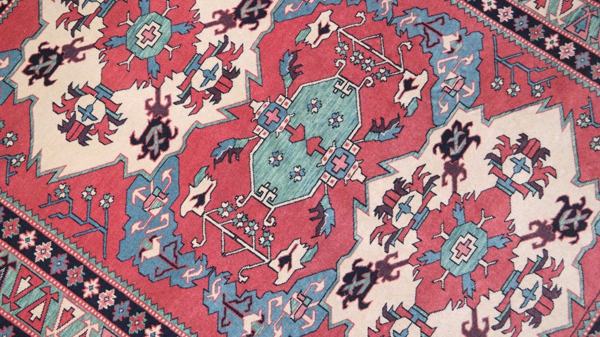 Afghan Rug - 170 x 138 cm - red