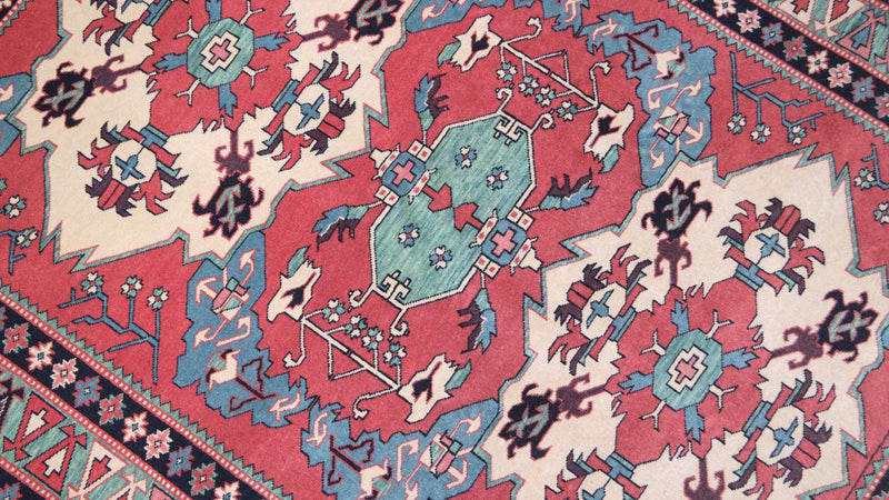 Afghan Rug - 170 x 138 cm - red