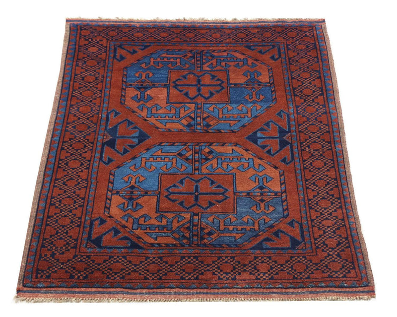Afghan Rug - 124 x 90 cm - red