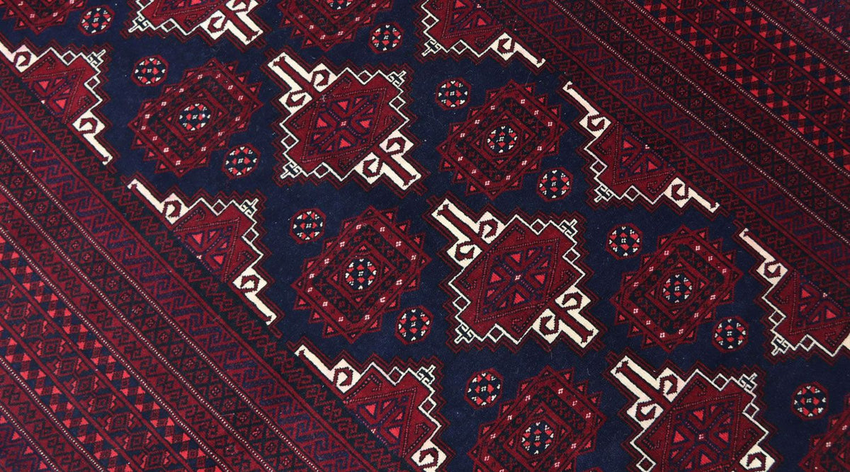 Belutsch Rug - 205 x 127 cm - dark red