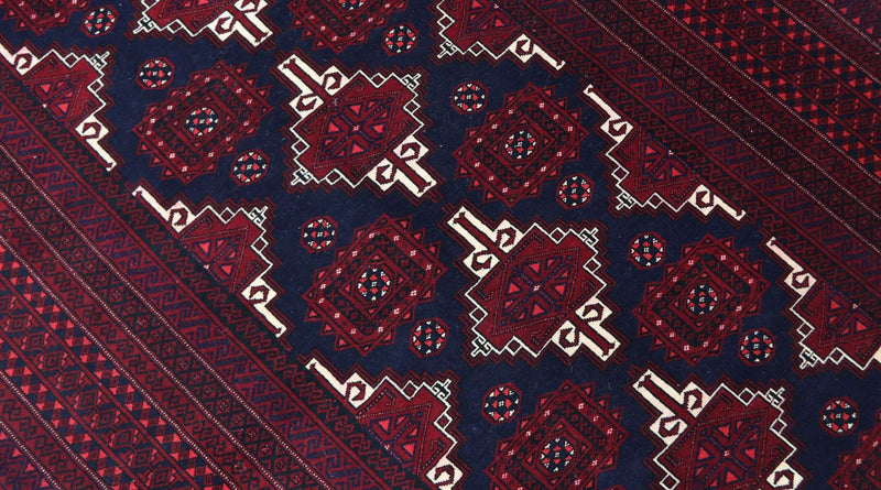 Belutsch Rug - 205 x 127 cm - dark red