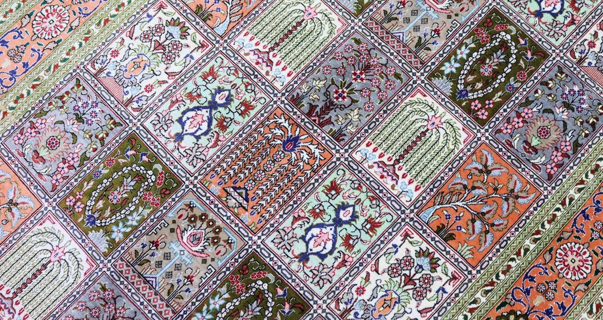 Silk Rug - Ghom Silk - Premium - 157 x 100 cm - rust