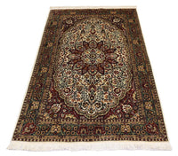 Silk Rug - Kashmir Silk - 170 x 109 cm - red