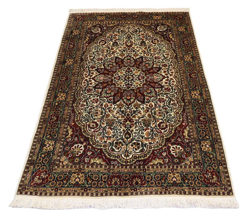 Silk Rug - Kashmir Silk - 170 x 109 cm - red