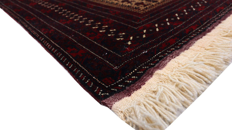 Afghan Rug - 120 x 80 cm - dark red