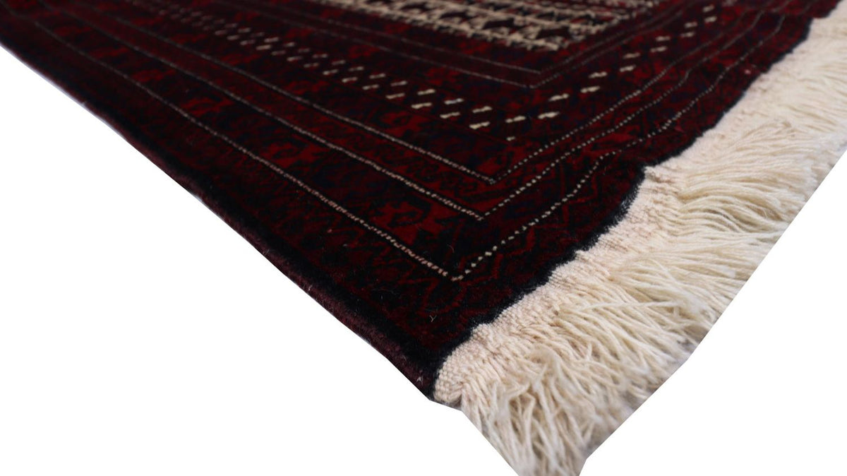 Afghan Rug - 150 x 95 cm - dark red