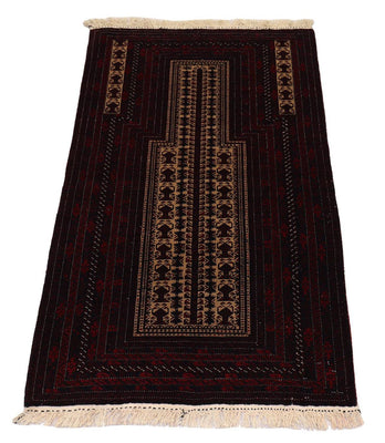 Afghan Rug - 150 x 95 cm - dark red