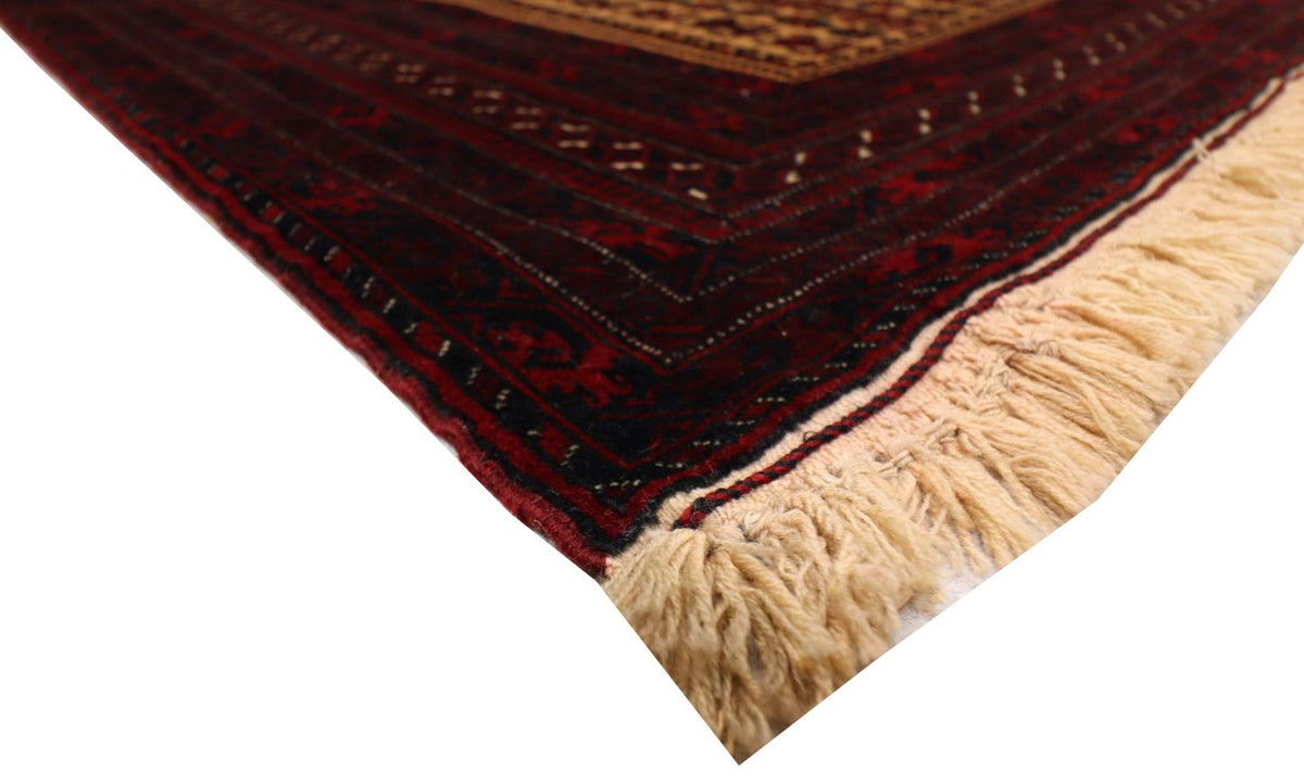 Afghan Rug - 150 x 95 cm - dark red