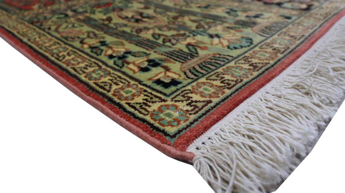 Silk Rug - Kashmir Silk - 88 x 63 cm - multicolored