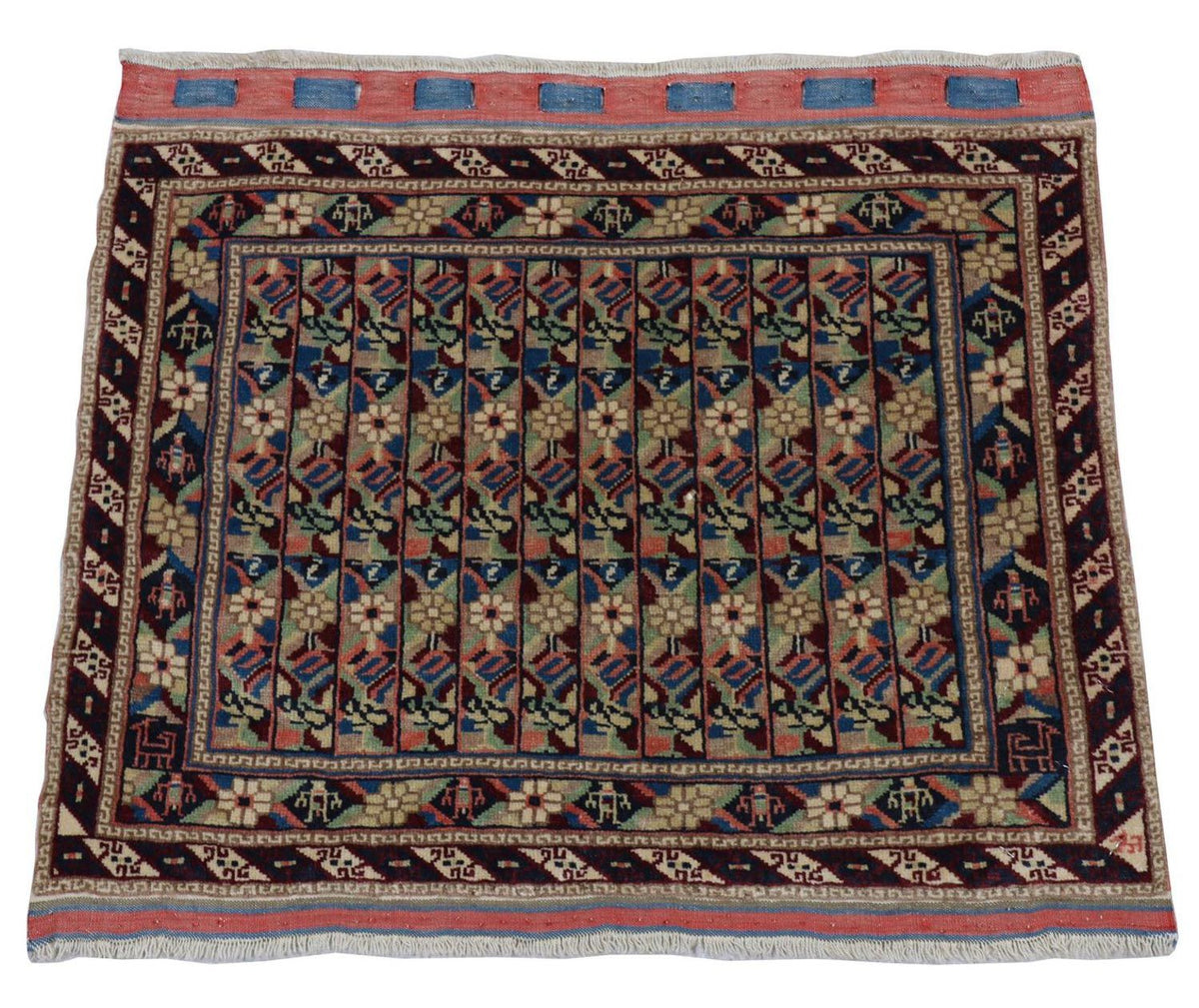 Afghan Rug - Bukhara - 75 x 56 cm - blue
