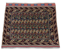 Afghan Rug - Bukhara - 75 x 56 cm - blue