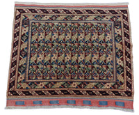 Afghan Rug - Bukhara - 75 x 55 cm - blue