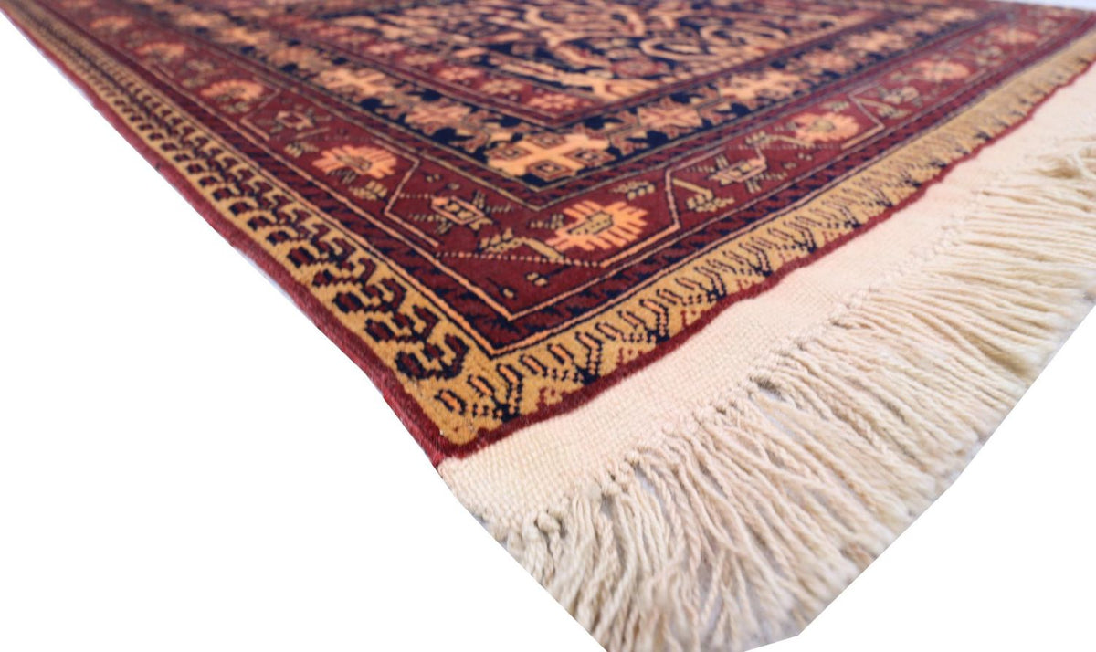 Afghan Rug - 150 x 100 cm - black