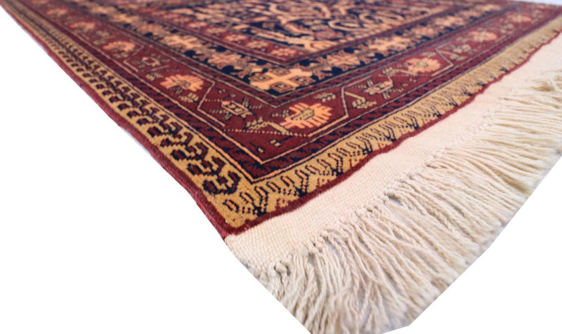 Afghan Rug - 150 x 100 cm - black