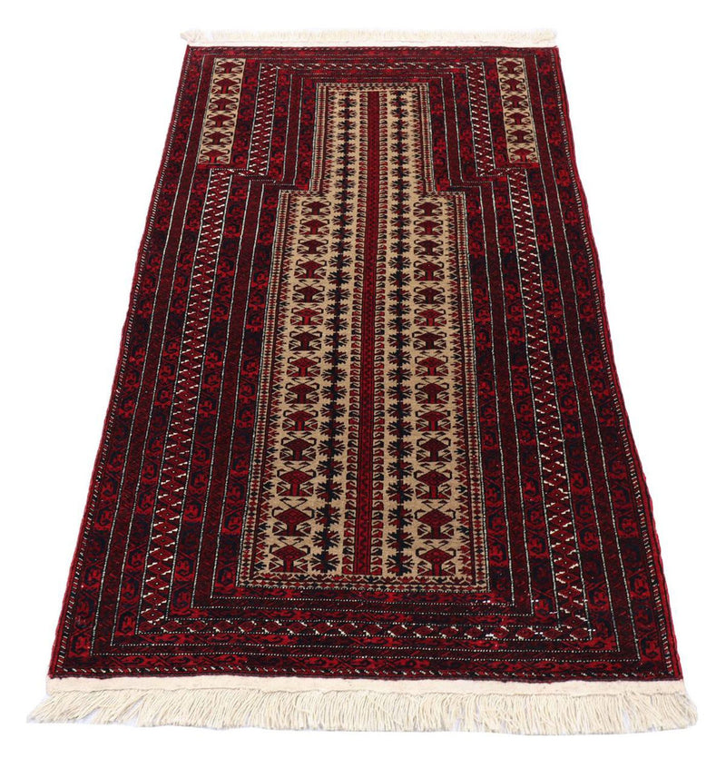 Belutsch Rug - 120 x 80 cm - dark red
