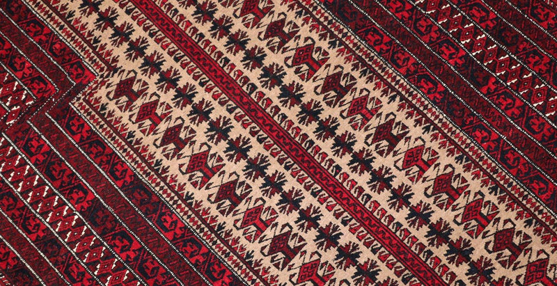 Belutsch Rug - 120 x 80 cm - dark red